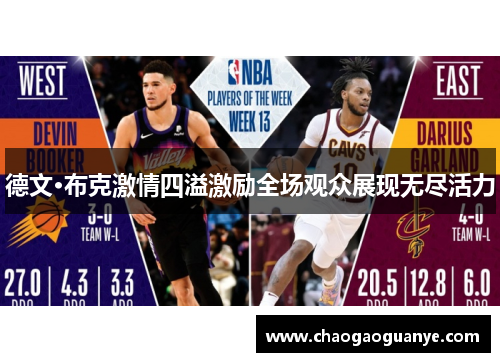 德文·布克激情四溢激励全场观众展现无尽活力 德文·布克激情四溢激励全场观众展现无尽活力